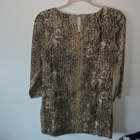 EMMA COOK SILK SNAKESKIN MINI DRESS - Picture 3 of 7